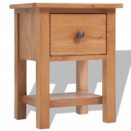 vidaXL Nočný stolík 36x30x47 cm, dubový masív - cena, porovnanie