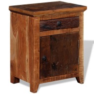 vidaXL Nočný stolík, akáciový masív, recyklované drevo - cena, porovnanie