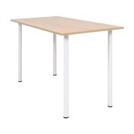 vidaXL Jedálenský stôl 120x60x73 cm, dubová a biela farba - cena, porovnanie