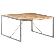 vidaXL Jedálenský stôl 140x140x75 cm surové mangovníkové drevo - cena, porovnanie