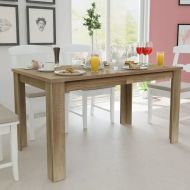 vidaXL Jedálenský stôl, 140x80x75 cm, dub - cena, porovnanie