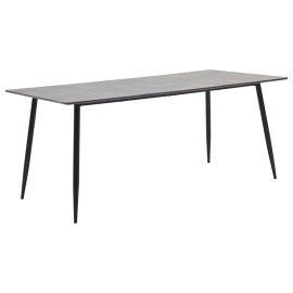 vidaXL Jedálenský stôl, sivý 180x90x75 cm, MDF