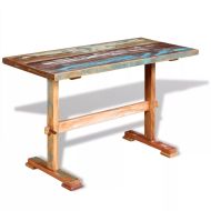 vidaXL Jedálenský stôl s podstolinou, recyklovaný masív 120x58x78 cm - cena, porovnanie