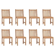 vidaXL Záhradné stoličky 8 ks tíkový masív - cena, porovnanie