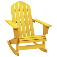 vidaXL Záhradná hojdacia stolička Adirondack jedľový masív žltá - cena, porovnanie