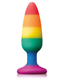 NS Novelties Pleasure Plug Rainbow Medium