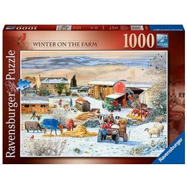 Ravensburger 164783 Zima na farme 1000 dielikov