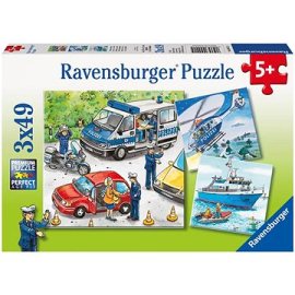 Ravensburger 092215 Polícia zasahuje 3x49 dielikov