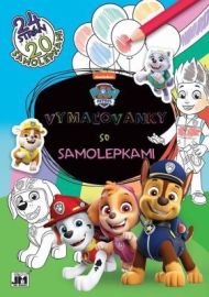 Vymaľovanky so samolepkami - Paw Patrol