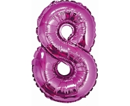 Godan Fóliový balón číslo 8 malý - fialová - 35 cm - cena, porovnanie