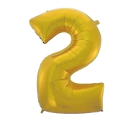 Godan Fóliový balón číslo 2 - zlatá matná - 92 cm - cena, porovnanie
