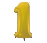 Godan Fóliový balón číslo 1 - zlatá matná - 92 cm - cena, porovnanie