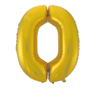 Godan Fóliový balón číslo 0 - zlatá matná - 92 cm - cena, porovnanie