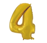 Godan Fóliový balón číslo 4 - zlatá matná - 92 cm - cena, porovnanie