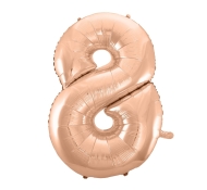 Godan Fóliový balón číslo 8 - ružovo zlatá - 92 cm - cena, porovnanie