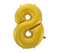 Godan Fóliový balón číslo 8 - zlatá matná - 92 cm - cena, porovnanie