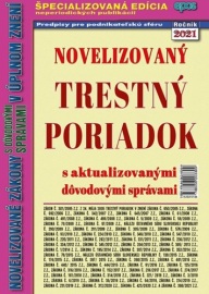 Novelizovaný trestný poriadok 21/2021