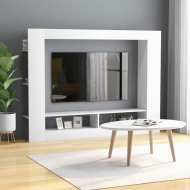 vidaXL TV skrinka, biela 152x22x113 cm, drevotrieska - cena, porovnanie