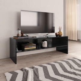 vidaXL TV skrinka čierna 120x40x40 cm drevotrieska lesklá