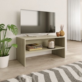 vidaXL TV skrinka farba dubu sonoma 80x40x40 cm drevotrieska