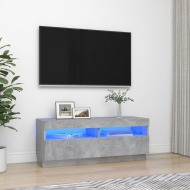 vidaXL TV skrinka s LED svetlami betónová sivá 100x35x40 cm - cena, porovnanie