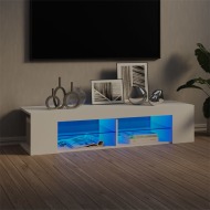 vidaXL TV skrinka s LED svetlami biela 135x39x30 cm - cena, porovnanie