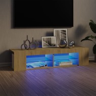 vidaXL TV skrinka s LED svetlami dub sonoma 135x39x30 cm - cena, porovnanie