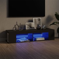 vidaXL TV skrinka s LED svetlami sivá 135x39x30 cm - cena, porovnanie