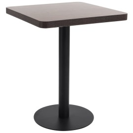 vidaXL Bistro stolík tmavohnedý 60x60 cm MDF