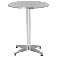 vidaXL Záhradný stôl, strieborný 60x70 cm, hliník - cena, porovnanie