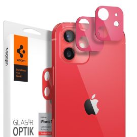 Spigen Optik Camera Lens Apple iPhone 12 - Červené