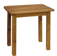 Domidrevo Stôl, rovné nohy, šírka 60cm - ST02: Borovica 60x100cm oblé hrany - cena, porovnanie