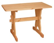 Domidrevo Stôl tradičný, šírka 60cm - ST06: Borovica 60x110cm oblé hrany - cena, porovnanie