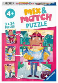 Ravensburger 051366 Mix & Match Puzzle Moja obľúbená práca 3x24