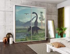 Fronti Šatníková skriňa PENELOPA 205 Dinosaury