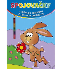 Spojovačky s dúhovou pastelkou - zajac