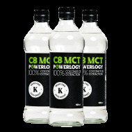 Powerlogy C8 MCT Oil 3x500ml - cena, porovnanie