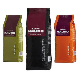 Mauro Caffé 3kg balíček Centopercento, Espresso De Luxe, Premium