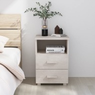 vidaXL Nočný stolík biely 40x35x62 cm masívne borovicové drevo - cena, porovnanie
