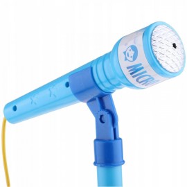 DR 8801-L Duálny detský mikrofón so stojanom - Little Star Modrá