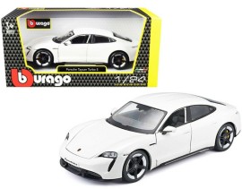 Bburago 1:24 Plus Porsche Taycan Turbo S 2019 Carrara White