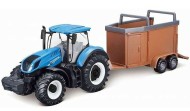 Bburago 1:50 Farm Traktor New Holland s vlečkou pre kone - cena, porovnanie