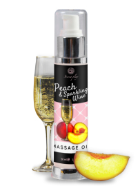 Secret Play Peach & Sparkling Wine Massage Oil 50ml