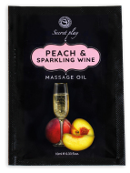 Secret Play Peach & Sparkling Wine Massage Oil 10ml - cena, porovnanie