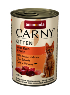 Animonda Carny Kitten hovädzie + teľacie + kuracie 400g - cena, porovnanie