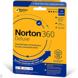 Norton 360 Deluxe 10 PC 1 rok