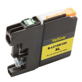 Brother Cartridge LC125XLY, žltá (yellow), kompatibilný