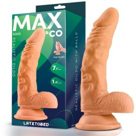 Max&Co Sam Realistic Dildo with Testicles 7.1"