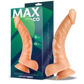 Max&Co Kurt Realistic Dildo with Testicles 9,4"