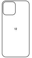 Hydrogel  Ochranná fólia iPhone 12 - zadná lesklá - cena, porovnanie